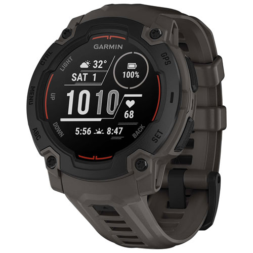 Montre intelligente multisport Bluetooth de 45 mm Instinct E de Garmin - Noir/Anthracite