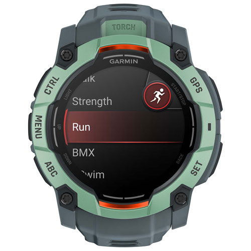 Garmin Instinct 3 AMOLED 50mm Bluetooth Multisport Smartwatch - Neo Tropic/Twilight