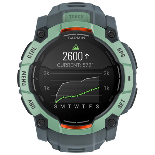 Garmin Instinct 3 AMOLED 50mm Bluetooth Multisport Smartwatch - Neo Tropic/Twilight