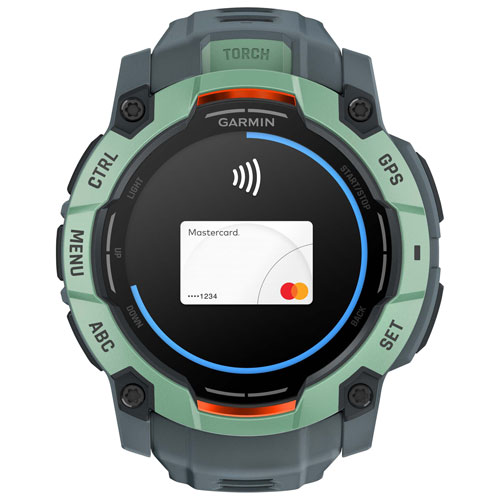 Montre intelligente multisport Bluetooth de 50 mm Instinct 3 AMOLED de Garmin - Néotropique/Crépuscule