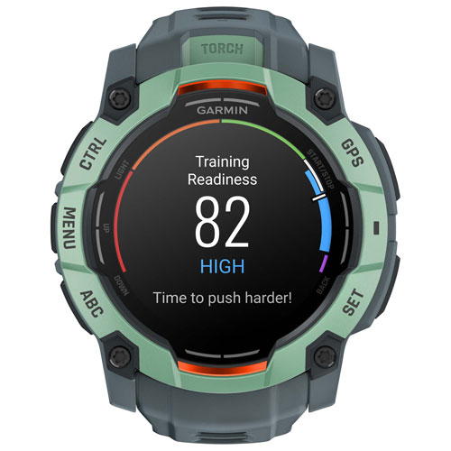 Montre intelligente multisport Bluetooth de 50 mm Instinct 3 AMOLED de Garmin - Néotropique/Crépuscule