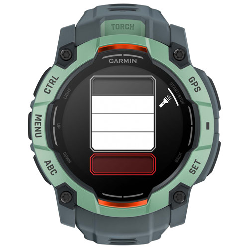 Montre intelligente multisport Bluetooth de 50 mm Instinct 3 AMOLED de Garmin - Néotropique/Crépuscule