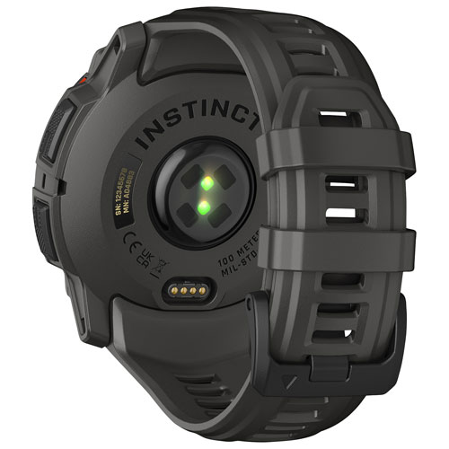 Montre intelligente multisport Bluetooth de 50 mm Instinct 3 Solar de Garmin - Noir/Anthracite