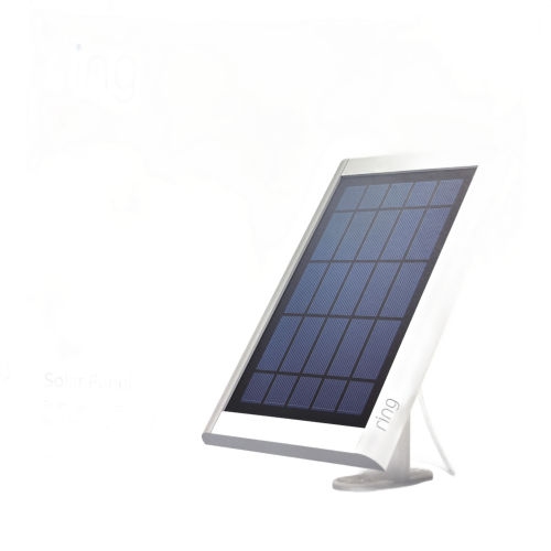 Image 1 de 1.. Open Box - Ring Solar Panel Rechargeable Power for Select Ring Cameras - White