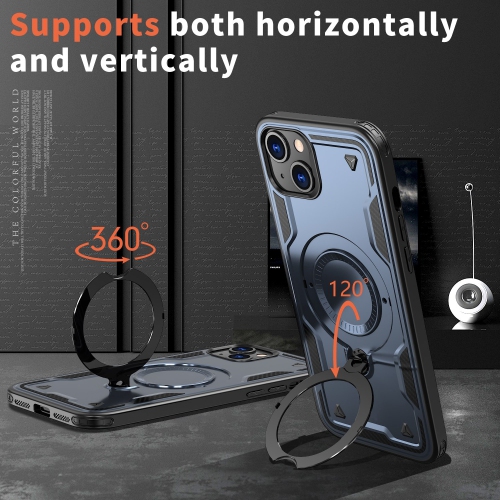 XCRS Defender Case Magsafe Cover, Magnetic Metal Kickstand Ring Holder Case for Apple iPhone 15 2023