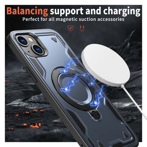 XCRS Defender Case Magsafe Cover, Magnetic Metal Kickstand Ring Holder Case for Apple iPhone 15 2023