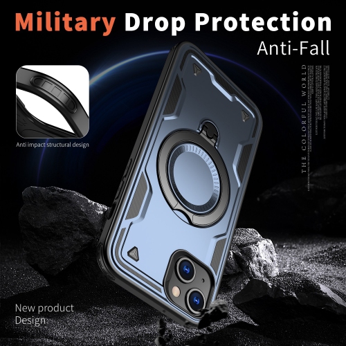 XCRS Defender Case Magsafe Cover, Magnetic Metal Kickstand Ring Holder Case for Apple iPhone 15 2023