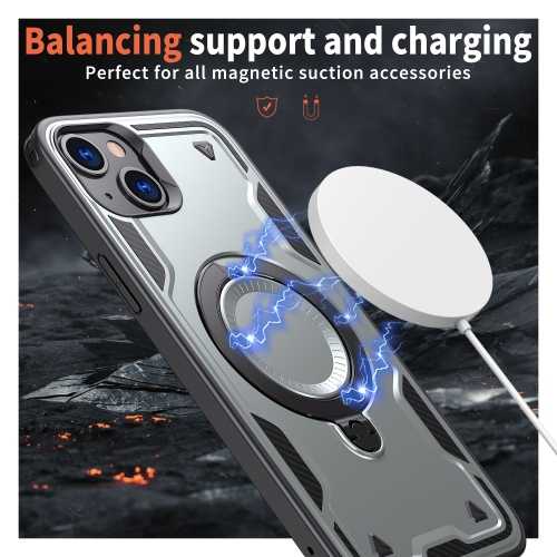XCRS Defender Case Magsafe Cover, Magnetic Metal Kickstand Ring Holder Case for Apple iPhone 15 2023