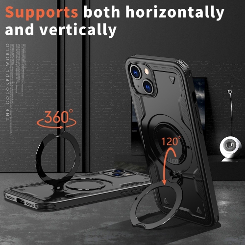 XCRS Defender Case Magsafe Cover, Magnetic Metal Kickstand Ring Holder Case for Apple iPhone 15 2023