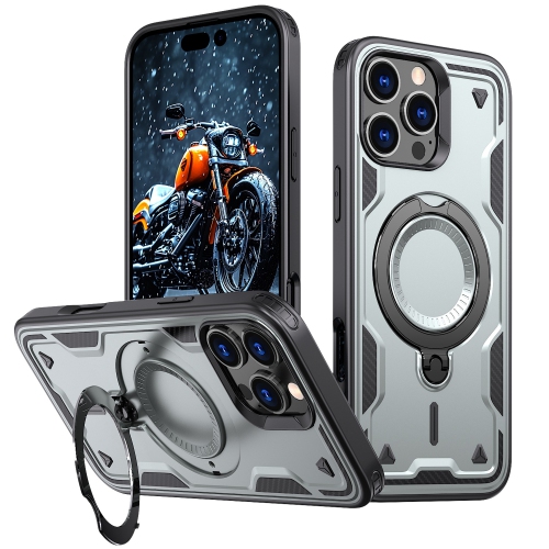 XCRS – Étui Defender avec MagSafe, béquille magnétique en métal, support pour anneau pour iPhone 16 Pro Max 2024 d'Apple