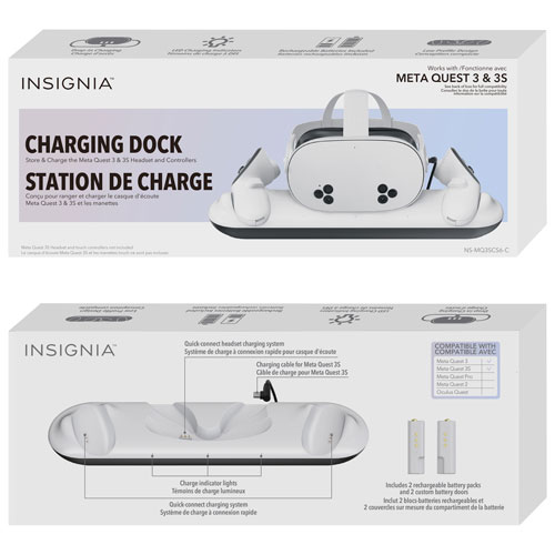 Insignia Charging Stand for Meta Quest 3S/3