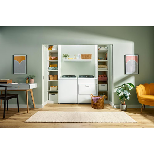 Laveuse à chargement par le haut haute efficacité de 5,2 pi³ de Whirlpool (WTW5025SW) - Blanc