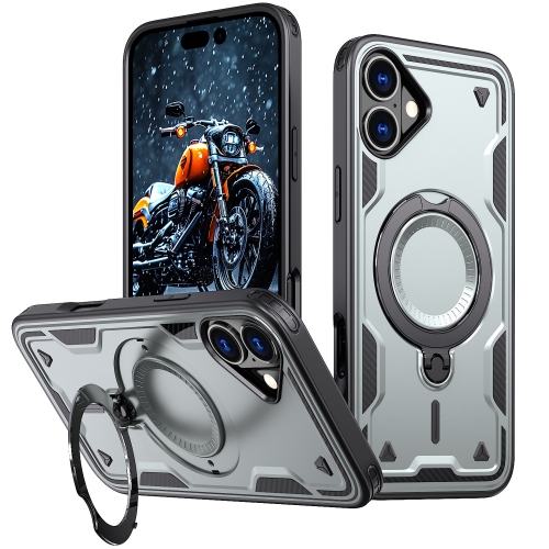 XCRS – Étui Defender avec MagSafe, béquille magnétique en métal pour iPhone 16 Plus d'Apple 2024