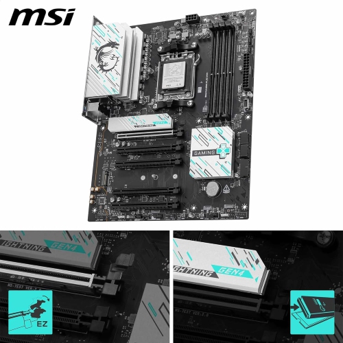 MSI B840 GAMING PLUS WIFI w/ DDR5-8000+(OC), 2x M.2 Slots, 2.5GB LAN, Wi-Fi 7, BT 5.4, Black