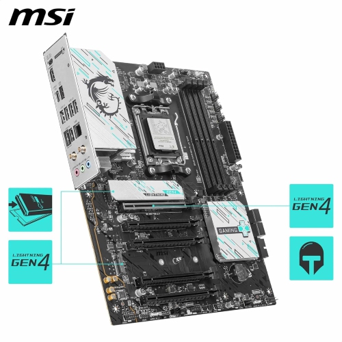 MSI B840 GAMING PLUS WIFI w/ DDR5-8000+(OC), 2x M.2 Slots, 2.5GB LAN, Wi-Fi 7, BT 5.4, Black