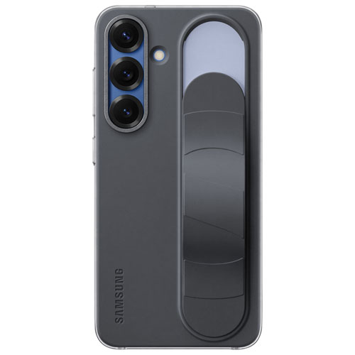Étui rigide ajusté Standing Grip de Samsung pour Galaxy S25 - Noir