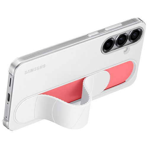 Étui rigide ajusté Standing Grip de Samsung pour Galaxy S25+ - Blanc