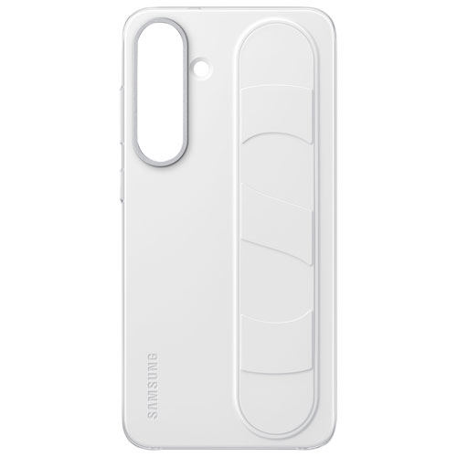 Étui rigide ajusté Standing Grip de Samsung pour Galaxy S25+ - Blanc