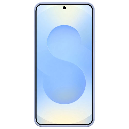 Étui souple ajusté en silicone de Samsung pour Galaxy S25 - Bleu clair