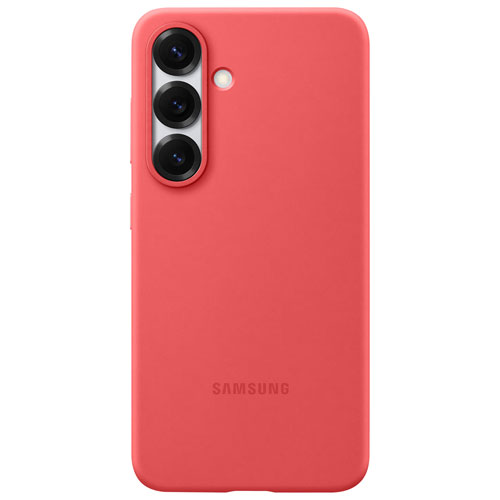 Samsung Silicone Fitted Soft Shell Case for Galaxy S25 - Red