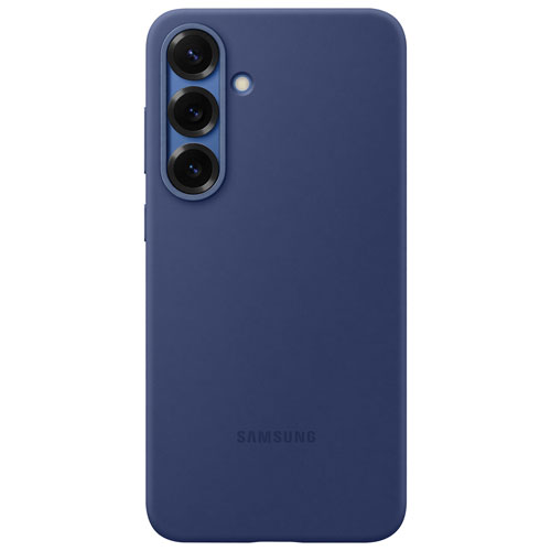 Étui souple ajusté en silicone de Samsung pour Galaxy S25+ - Bleu