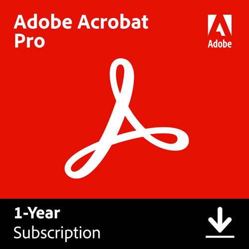Adobe Acrobat Pro - 1 utilisateur - 1 an - Téléchargement numérique