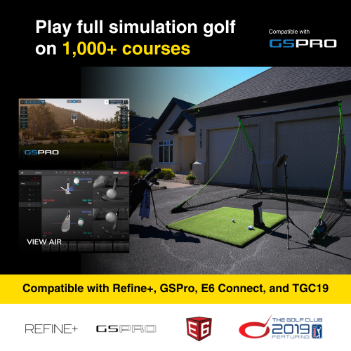 UNEEKOR EYE MINI – Outdoor/Indoor Golf Launch Monitor & Simulator with 19 Metrics, Near‑Zero Latency, Sun‑Readable Screen, 8‑H Battery, iPad/PC/AI