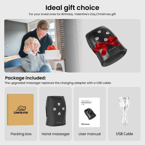 Snailax hand massager with heat and compression