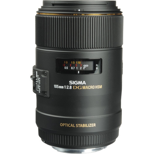 Sigma 105mm f/2.8 EX DG OS HSM Macro Lens for Canon Bundle