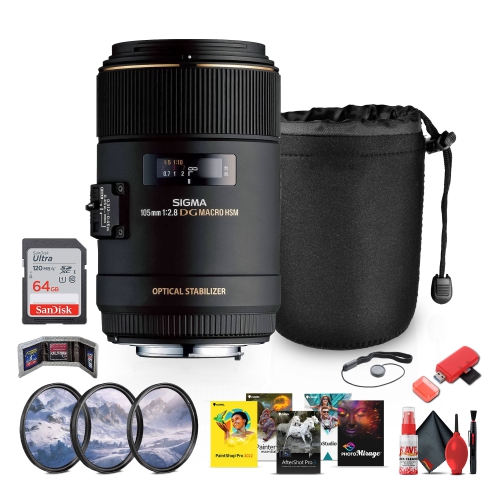 Objectif macro 105&nbsp;mm f/2,8 EX DG OS HSM de Sigma pour ensemble de Canon