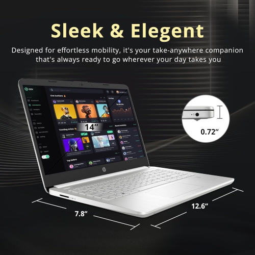 HP 14" FHD Laptop - AMD Ryzen 3 3250U - 16GB DDR4 - 1TB SSD - AMD Radeon Graphics - Windows 11 - Silver (Renewed) by HP - Open Box condition - Image 6