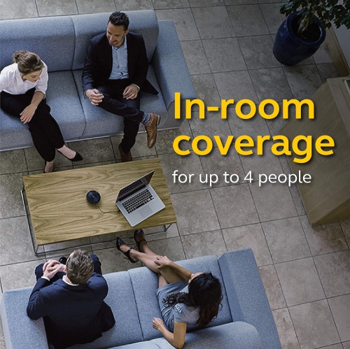 Haut-parleur mains libres Bluetooth sans fil Speak 510 MS de Jabra – Qualité sonore exceptionnelle, haut-parleur de conférence portatif pour tenir