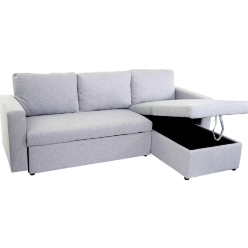 Austin Sectional Sofa Bed With Storage - Light Grey