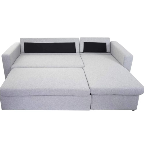 Austin Sectional Sofa Bed With Storage - Light Grey