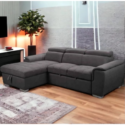 Spencer – Canapé-lit modulaire 3 places avec appuie-tête réglables et rangement