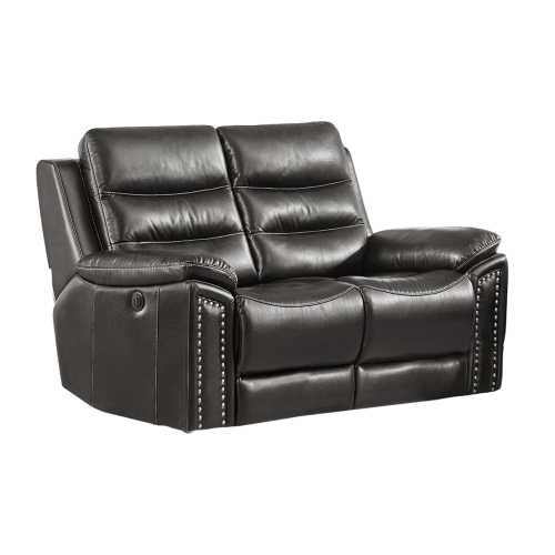 Causeuse inclinable électrique en cuir Jetson, code de code gonflable G12, gris