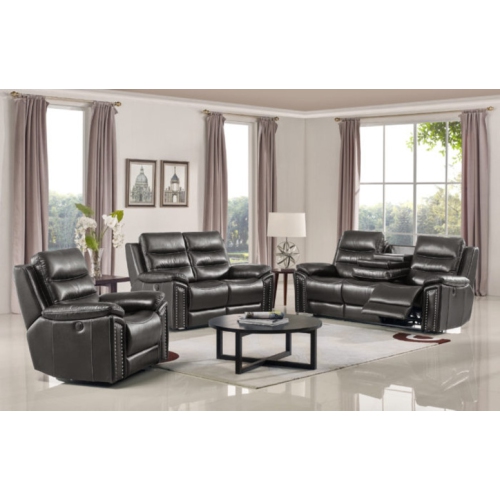 Jetson Power Reclining Loveseat – Leather Air Code # G12 Grey