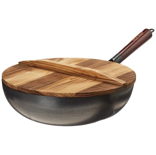 Souped Up Recipes Carbon Steel Wok for Electric, Induction and Gas Stoves