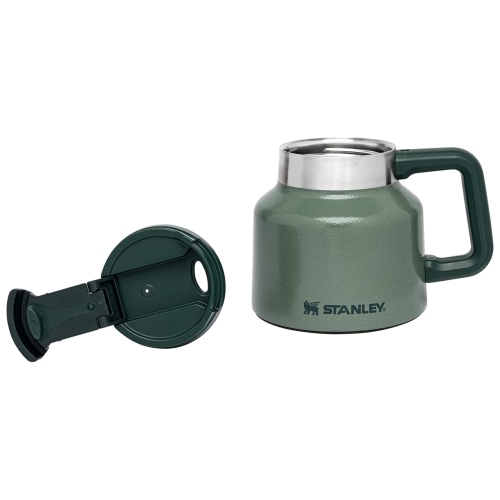 Stanley Adventure Tough-to-Tip Admiral's Mug 20oz Hammertone Green