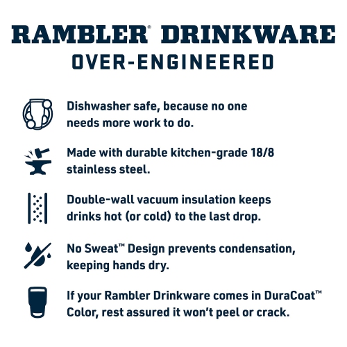 Bouteille 18 oz YETI Rambler, isolée sous vide, acier inoxydable avec bouchon à paille, rose tropical