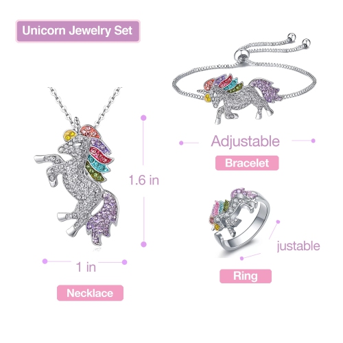Unicorn Princess Dress Up Clothes for Little Girls – Costume, Jewelry and Headband