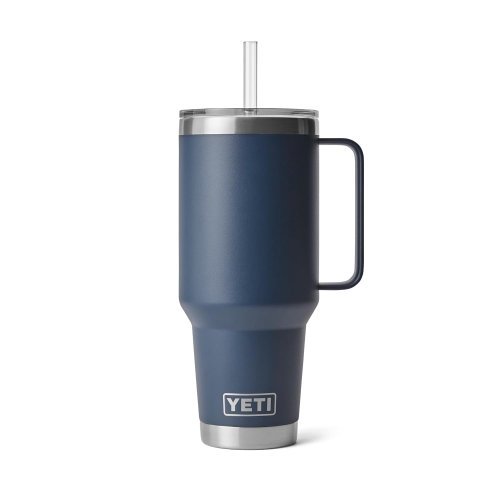 Tasse à paille YETI Rambler 42 oz, isotherme, acier inoxydable, marine