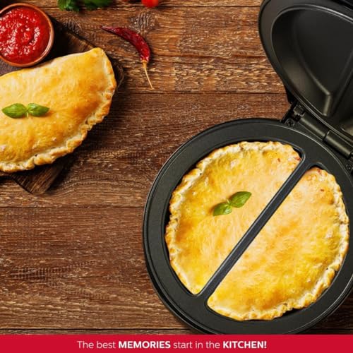 Holstein Housewares - Non-Stick Omelet & Frittata Maker, Black/Stainless Steel - Makes 2 Individual Portions Quick & E..