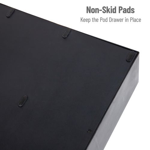 Mind Reader Single Serve Coffee Pod Organizer with 2 Drawers, 72 Pod Capacity, Countertop, 35.6L x 31.1W x 12.1H cm, B..