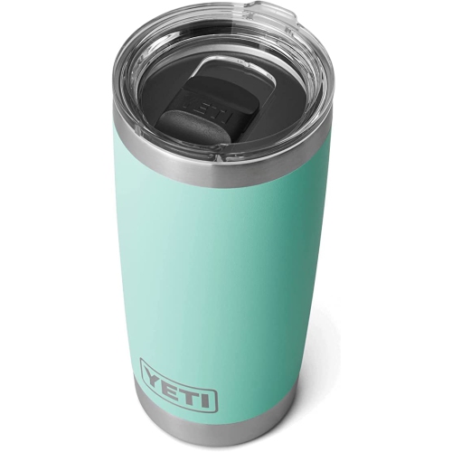 YETI Rambler 20 oz Tumbler, Stainless Steel, Vacuum Insulated with MagSlider Lid, Seafoam