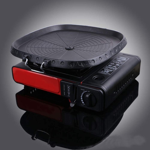 Korean Style Square Grill Pan with Maifan Coated Surface,Non-stick Smokeless Barbecue Stovetop Plate for Indoor Outdoo..