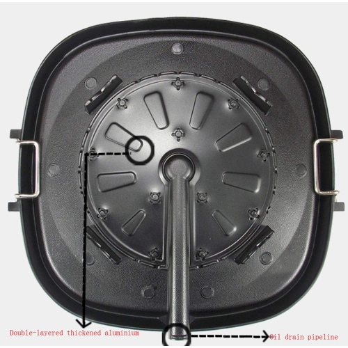 Korean Style Square Grill Pan with Maifan Coated Surface,Non-stick Smokeless Barbecue Stovetop Plate for Indoor Outdoo..