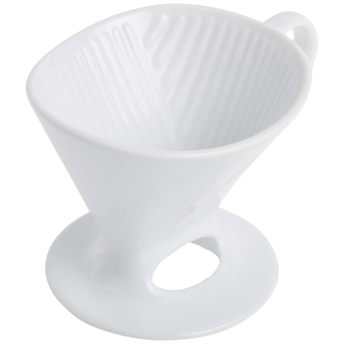 Melitta SS PO WH Ceramic Signature Series Pour-Over Coffee Maker, Glossy White