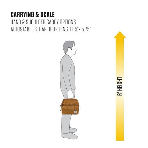 Carhartt Insulated 12 Can Two Compartment Lunch Cooler, Durable Fully-Insulated Lunch Box, Dual Compartment