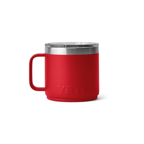 Tasse empilable YETI Rambler 14 oz, isotherme, acier inoxydable avec couvercle MagSlider, rouge secours